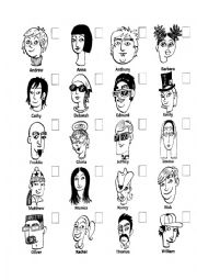 English Worksheet: describing peoples appearance 