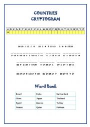 Countries Cryptogram