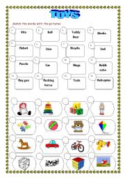 English Worksheet: Toys