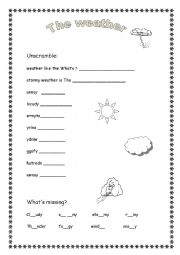 The weather worksheet