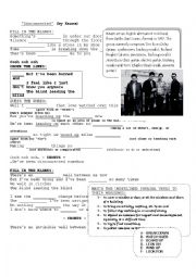 English Worksheet: Disconnected