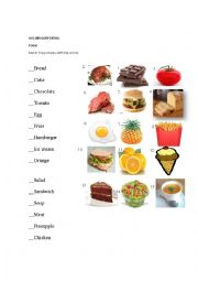 Food vocabulary