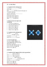 English Worksheet: XO - John Mayer / Beyonce