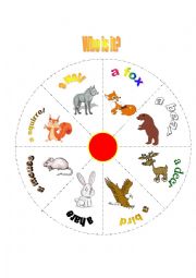 English Worksheet: Wild animals