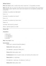 English Worksheet: Easy Peasy Acting (Simple and Funny Skits)