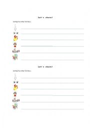 English Worksheet: After Winter Holiday Activities