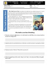 English Worksheet: The Fault in our Stars