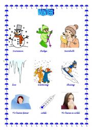 English Worksheet: WINTER