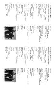 English Worksheet: Song: Counting Stars by OneRepublic