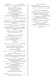 English Worksheet: I Will Survive Gap Fill