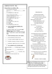 English Worksheet: englishman in new york