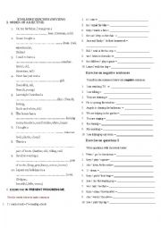 English Worksheet: English Exercises