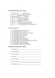 must/ mustn´t worksheet