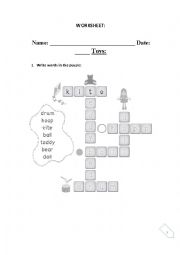 English Worksheet: Toys