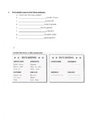 English Worksheet: survival english