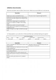 English Worksheet: Gerunds and Infinitives Questionnaire