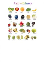 Fruit - Pictionary