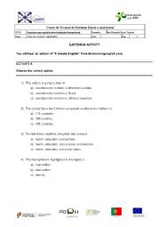 English Worksheet: Listening exercise- the worst place to be amother