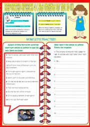 English Worksheet: REPORTED SPEECH 4 (COMMANDS)