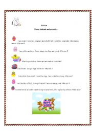 English Worksheet: Easter Riddles