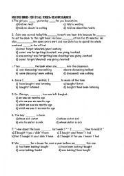 English Worksheet: MULTIPLE CHOICE INTERMEDIATE ALL TENSES + RELATIVES (II)