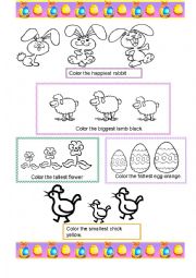 English Worksheet: easter superlatives