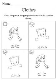 English Worksheet: Clothes 2