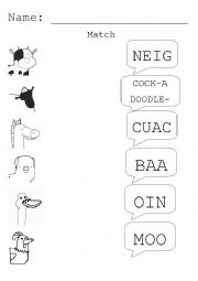 English Worksheet: Farm animals