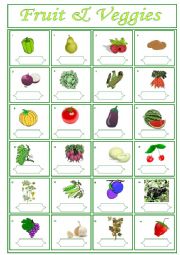 Fruit and Vegetables