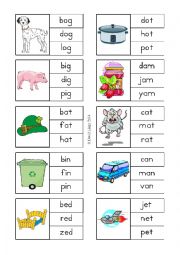 English Worksheet: Clipit Cards 1-20 of 60