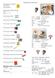 English Worksheet: have got / has got