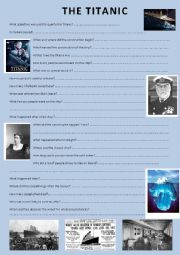 English Worksheet: The Titanic