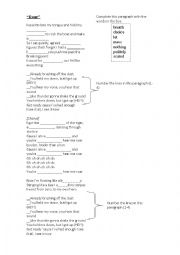 English Worksheet: Roar, by Kay Perry
