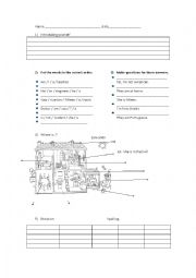 English Worksheet: introduce and the house