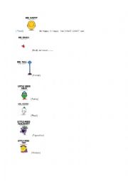 English Worksheet: Mr Happy