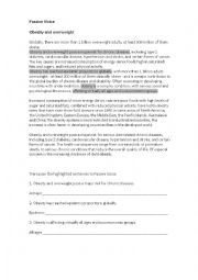 English Worksheet: passive voice