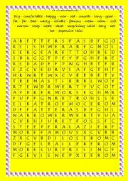 Comparatives wordsearch