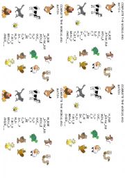 English Worksheet: FARM ANIMALS