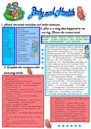 English Worksheet: Health 