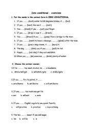 English Worksheet: ZERO CONDITIONAL