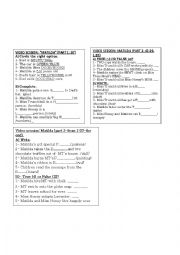 English Worksheet: Matilda