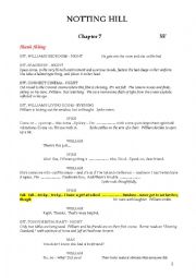 English Worksheet: Notting Hill 7