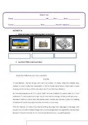 English Worksheet: Test - Media