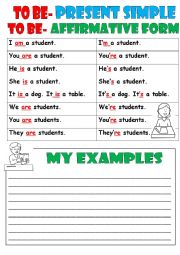 English Worksheet: To be-Let us practice!