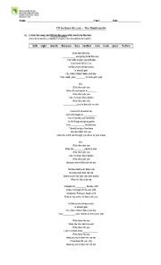 English Worksheet: Ill be there for you -  The Rembrandts