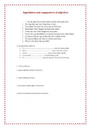 English Worksheet: Superlatives and comparatives