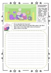 English Worksheet: Describing a room