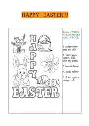 English Worksheet: Easter is coming!