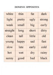 English Worksheet: Domino 