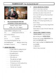 English Worksheet: A song by Maher Zain- Listening exercises